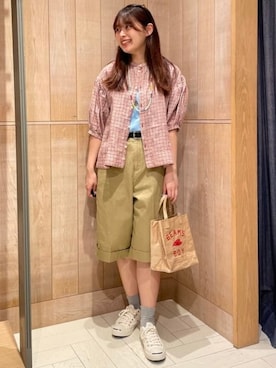「BEAMS BOY（ビームスボーイ）のアイテム」を使った、BEAMS BOYさん（レディース・162cm）の夏コーディネート