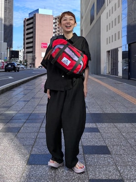 「GREGORY（グレゴリー）のアイテム」を使った、BEAMS BOYさん（レディース・155cm）の夏コーディネート