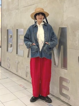 「リネン」｜BEAMS BOYさん（レディース・158cm）の春コーディネート