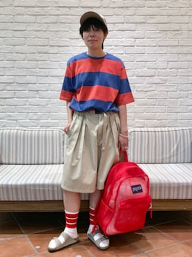 「BEAMS BOY（ビームスボーイ）のアイテム」を使った、BEAMS BOYさん（レディース・153cm）の夏コーディネート