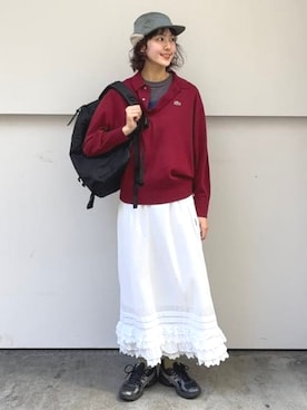「BEAMS BOY（ビームスボーイ）のアイテム」を使った、BEAMS BOYさん（レディース・168cm）の秋コーディネート