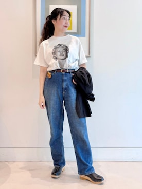 「orSlow（オアスロウ）のアイテム」を使った、BEAMS BOYさん（レディース・164cm）の夏コーディネート