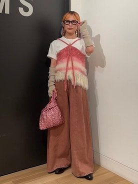 「アイテム（バレッタ/ヘアクリップ）」を使った、BEAMS BOYさん（レディース・153cm）の夏コーディネート