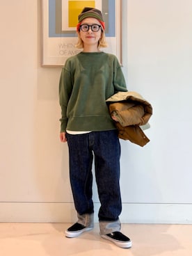 「アイテム（スウェット）」を使った、BEAMS BOYさん（レディース・151cm）の夏コーディネート