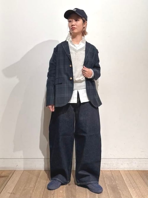 【新品】BEAMS BOY チュニック丈 ボタンダウンシャツ USA 100/2 ギンガムチェック ボタンダウン シャツ（シャツ/ブラウス
