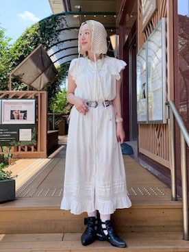 「アイテム（ワンピース/ドレス）」を使った、BEAMS BOYさん（レディース・155cm）の夏コーディネート