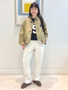 「アイテム（シュシュ）」を使った、BEAMS BOYさん（レディース・158cm）の冬コーディネート