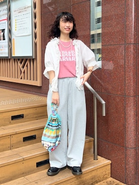 「BEAMS」｜BEAMS BOYさん（レディース・166cm）の夏コーディネート