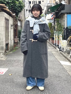 「アイテム（手袋）」を使った、BEAMS BOYさん（レディース・150cm）の冬コーディネート