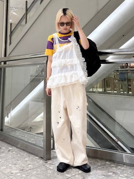 「Lee（リー）のアイテム」を使った、BEAMS BOYさん（レディース・168cm）の春コーディネート