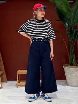 「BEAMS BOY（ビームスボーイ）のアイテム（トップス）」を使った、BEAMS BOYさん（レディース・155cm）の春コーディネート