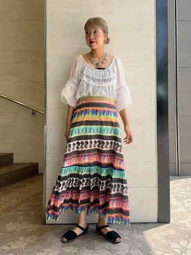 「BEAMS BOY（ビームスボーイ）のアイテム」を使った、BEAMS BOYさん（レディース・166cm）の夏コーディネート