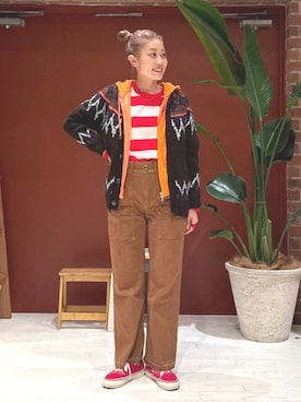 「LACOSTE（ラコステ）のアイテム」を使った、BEAMS BOYさん（レディース・155cm）の秋コーディネート
