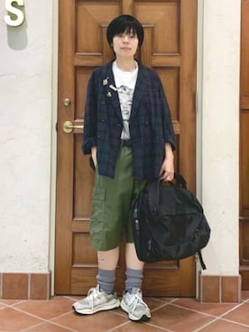 「GOOD ROCK SPEED（グッドロックスピード）のアイテム」を使った、BEAMS BOYさん（レディース・153cm）の夏コーディネート