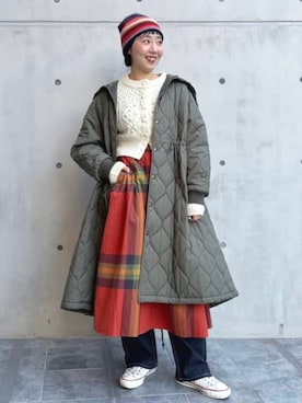 BEAMS BOYさん（レディース・165cm）の冬コーディネート