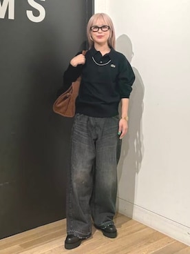 「アイテム（ドレスシューズ）」を使った、BEAMS BOYさん（レディース・153cm）の秋コーディネート