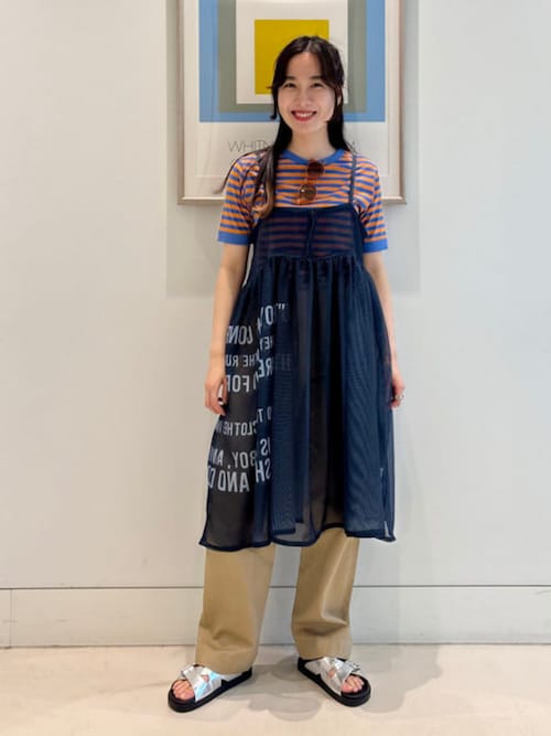 在庫処分セール 言い換え プリント メッシュ BOY ワンピース（ワンピース）｜BEAMS トップス