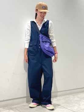 「アイテム（オールインワン・サロペット）」を使った、BEAMS BOYさん（レディース・160cm）の秋コーディネート