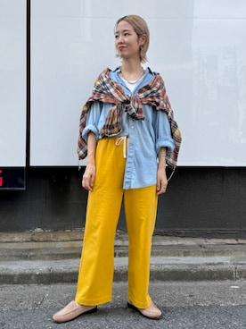 「アイテム（ブルゾン）」を使った、BEAMS BOYさん（レディース・158cm）の夏コーディネート