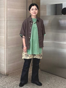 「BEAMS BOY（ビームスボーイ）のアイテム」を使った、BEAMS BOYさん（レディース・154cm）の夏コーディネート