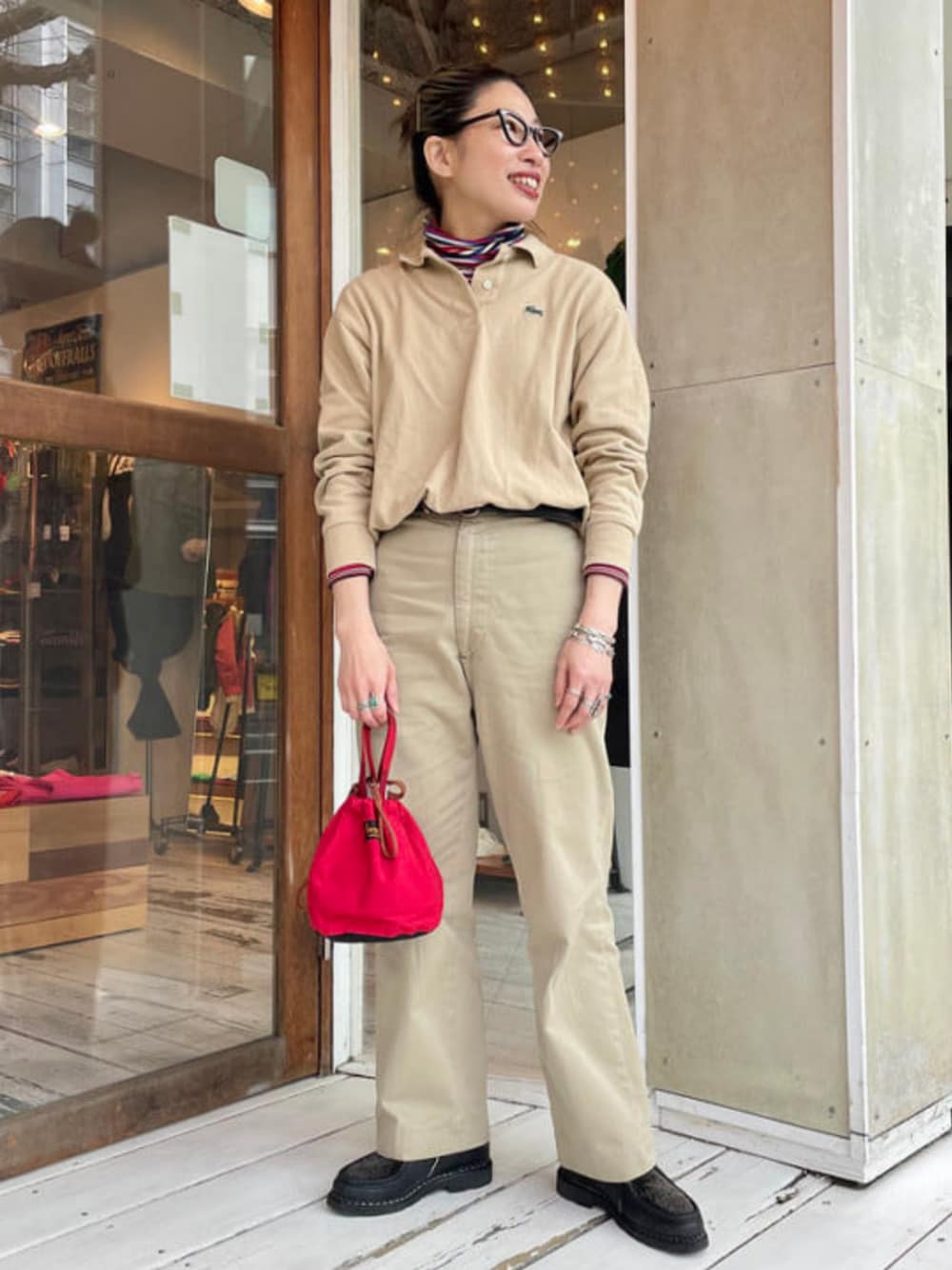 ビームスボーイ　ポロシャツ LACOSTE for 別注 ロングスリーブ LACOSTE for BEAMS BOY / 別注 ロングスリーブ ポロシャツ