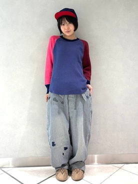 「アイテム（ボディバッグ/ウエストポーチ）」を使った、BEAMS BOYさん（レディース・162cm）の秋コーディネート