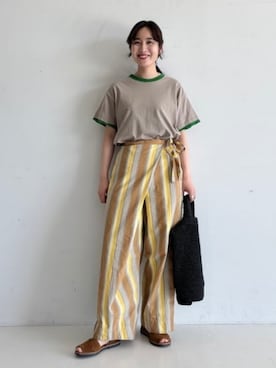 「ペーパーバッグ」｜BEAMS BOYさん（レディース・158cm）の夏コーディネート