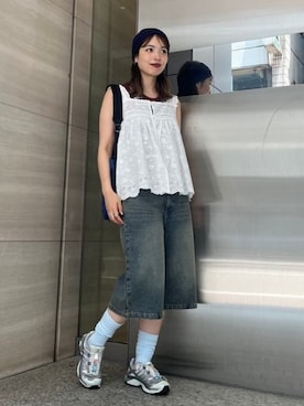 「アイテム（シャツ/ブラウス）」を使った、BEAMS BOYさん（レディース・153cm）の夏コーディネート