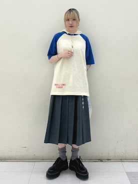 「Champion（チャンピオン）のアイテム」を使った、BEAMS BOYさん（レディース・160cm）の夏コーディネート