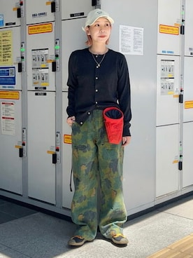 「ミリタリーパンツ」｜BEAMS BOYさん（レディース・153cm）の秋コーディネート