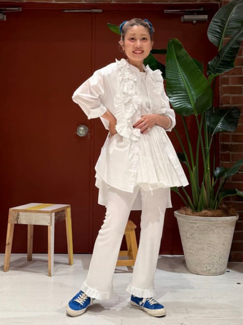 BEAMS BOY 【別注】TORI-TO / リボン シャツ　ホワイト 別注】TORI-TO / リボン シャツ（シャツ/ブラウス）｜BEAMS BOY