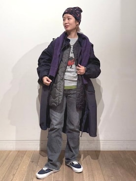 「アイテム（ブルゾン）」を使った、BEAMS BOYさん（レディース・158cm）の秋コーディネート