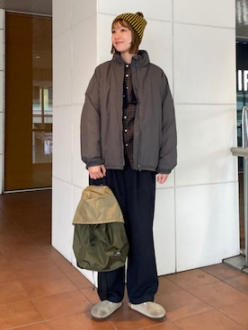 BEAMS BOYさん（レディース・169cm）の冬コーディネート
