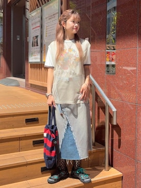 「BEAMS BOY（ビームスボーイ）のアイテム（バッグ）」を使った、BEAMS BOYさん（レディース・169cm）の春コーディネート