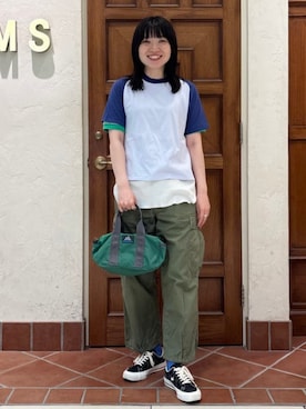 「アイテム（ソックス/靴下）」を使った、BEAMS BOYさん（レディース・162cm）の夏コーディネート