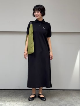 「LACOSTE（ラコステ）のアイテム」を使った、BEAMS BOYさん（レディース・164cm）の春コーディネート