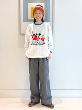 「BEAMS BOY（ビームスボーイ）のアイテム（Tシャツ/カットソー）」を使った、BEAMS BOYさん（レディース・159cm）の秋コーディネート
