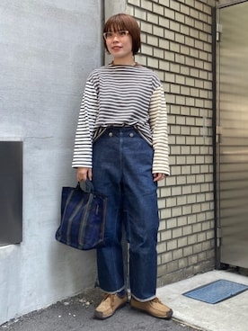 「Clarks（クラークス）のアイテム（その他シューズ）」を使った、BEAMS BOYさん（レディース・158cm）の秋コーディネート