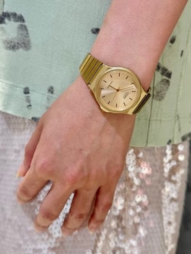 「CASIO（カシオ）のアイテム（アナログ腕時計）」を使った、BEAMS BOYさん（レディース・156cm）の夏コーディネート