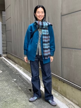 「BEAMS BOY（ビームスボーイ）のアイテム（マフラー）」を使った、BEAMS BOYさん（レディース・163cm）の冬コーディネート