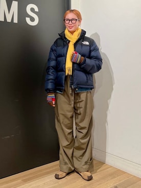 「アイテム（ダウンジャケット/コート）」を使った、BEAMS BOYさん（レディース・162cm）の秋コーディネート