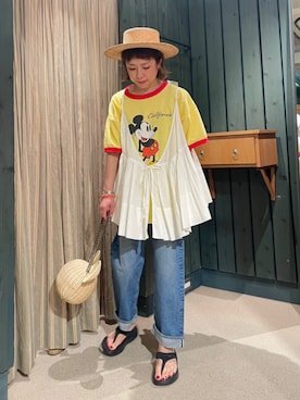 BEAMS BOYさん（レディース・153cm）の夏コーディネート