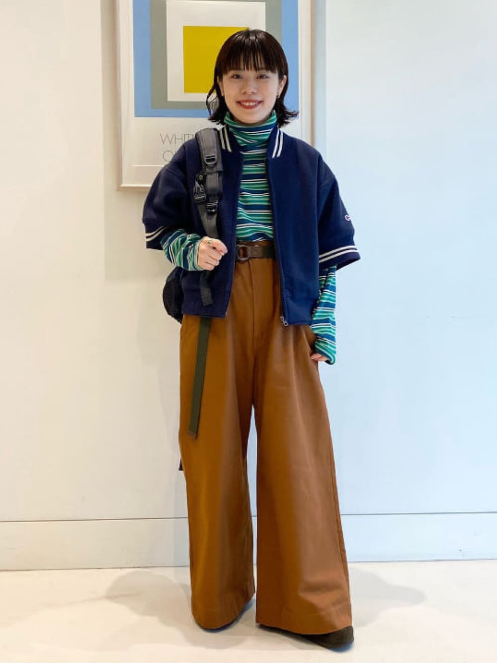 レディース D221218 BEAMS BOY×HEALTHKNIT ボアフリーススタジャン