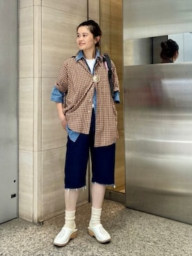 「GREGORY（グレゴリー）のアイテム」を使った、BEAMS BOYさん（レディース・161cm）の夏コーディネート