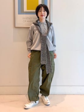 「LACOSTE（ラコステ）のアイテム」を使った、BEAMS BOYさん（レディース・151cm）の夏コーディネート
