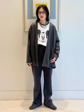 「Champion（チャンピオン）のアイテム（スウェットパンツ）」を使った、BEAMS BOYさん（レディース・159cm）の秋コーディネート