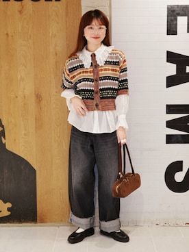 BEAMS BOYさん（レディース・158cm）の秋コーディネート