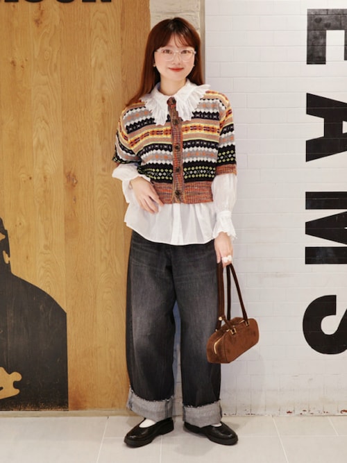 BEAMS BOY 【別注】 Lee × maturely / パンツ 別注】Lee × maturely / デニム アシメ パンツ（デニムパンツ