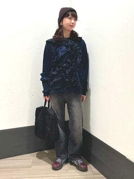 「BRIEFING(ブリーフィング)のアイテム」を使った、BEAMS BOYさん(レディース・161cm)の秋コーディネート