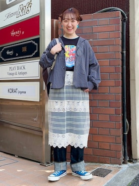 BEAMS BOYさん(レディース・154cm)の春コーディネート